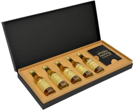The Whisky Tasting Company - Regional Single Malts Whisky Gift Set - Including Arran, Old Pulteney, Finlaggan, Speyburn, Cotswold 30ml