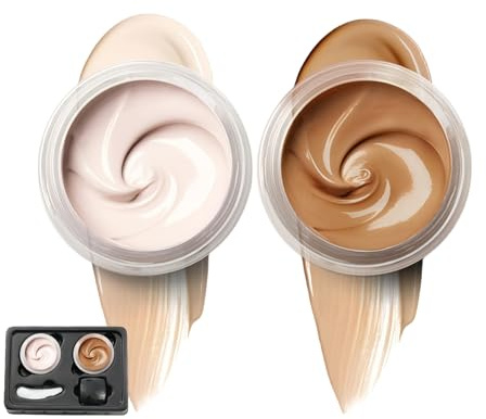 Waterproof Tat-too Cover Up and Concealer Set,Tat-too Cover Up Makeup,Concealer Cream Full Coverage,Full Coverage Body Makeup for Scars,Waterproof,Smudge Proof,Hydrating Con-cealer,Colour Corrector