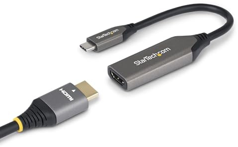 StarTech.com Adaptador USB-C a HDMI - USB Tipo C - 8K60/4K120 - Compatible con Thunderbolt/USB4 - Conversor USB C a HDMI 2.1