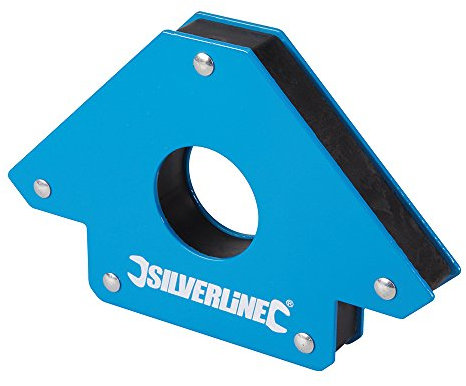 Silverline Tools 633756 - Escuadra magnética para soldar (125 mm)