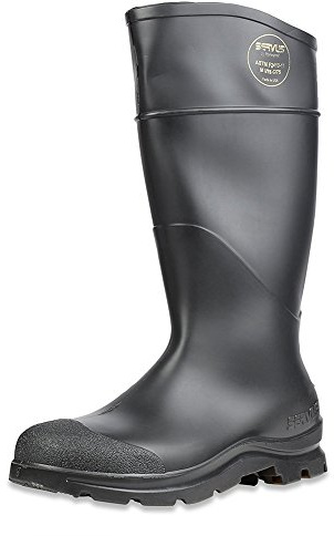 Servus Comfort Technology 14 PVC Steel Toe Men's Work Boots, Black - Steel Toe, 12