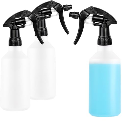 COM-FOUR® 3x sprayflaska, kemikaliebeständig pumpspruta med 28/400 gänga