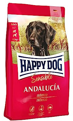 Happy Dog 60666 - Sensible Andalucía Ibérico-Schwein - Trockenfutter für ausgewachsene Hunde - 11 kg Inhalt