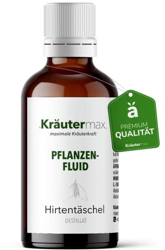 Hirtentäschel Tropfen | Hirtentäschel Pflanzenfluid als perfekter Ersatz zu Hirtentäschelkraut Tee oder Hirtentäschel Kapseln | Capsella Bursa Pastoris Extrakt Vegan | 1 x 50ml