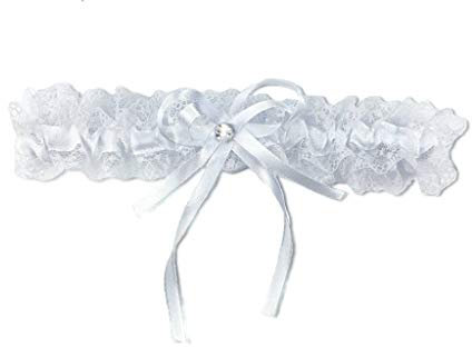 Pet-Jos Brautstrumpfband mit weißer Spitze, Strumpfband für die Braut, Hochzeitsstrumpfband, Geschenk für Braut