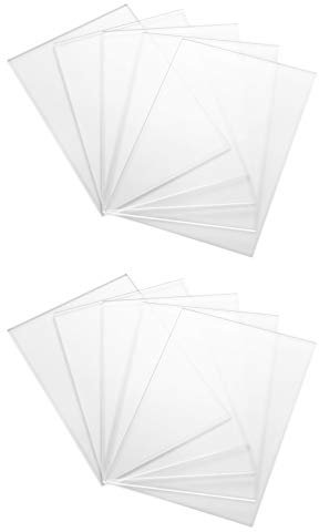 EXCEART 10piezas Láminas Acrílicas Transparentes para Proyectos De Bricolaje Reemplazo De De y Protección De Sin Afilados