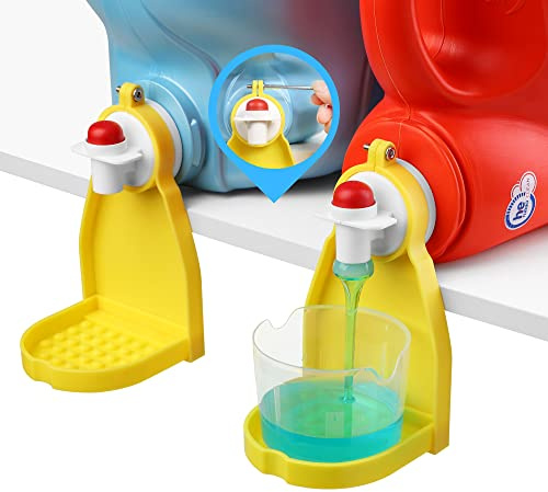 Portabicchieri per bucato, 2 pezzi, per raccoglitori, per sapone da bucato, con chiave a brugola per stringere senza caduta, senza gocce o fuoriuscite