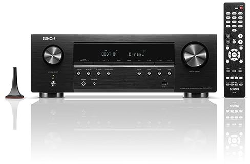 Denon AVR-S670H Receptor Cine en casa 5.2 Ch - Receptor HDMI UHD 8K (75W x 5), transmisión HEOS, Bluetooth, Wi-Fi, Dolby TrueHD, Dolby Pro Logic II y DTS HD