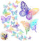 48 Pezzi Decoro da Parete a Farfalla, MXTIMWAN 3D Adesivi a Forma di Farfalla Adesivi Parete Bambini Farfalla Stickers Farfalle Decorative Murali la Camera da Letto e la Festa di Compleanno