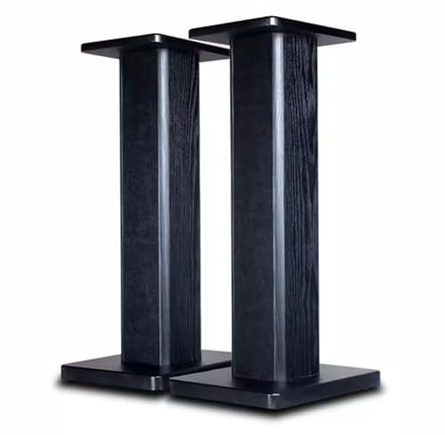 Supporti per Altoparlanti Supporto per Altoparlanti da Pavimento da 15 A 90 Cm può Contenere Altoparlanti Satellitari E Altoparlanti da Scaffale E può Essere Riempito con Sabbia (Color : Black, S :