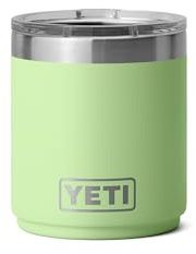 YETI Rambler 10 oz Stackable Lowball 2.0, Vacuum Insulated, Stainless Steel with MagSlider Lid, Key Lime