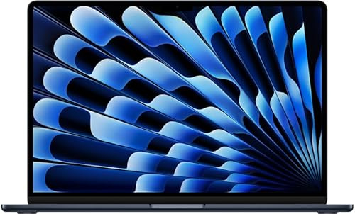 2024 Apple MacBook Air con Chip Apple M3 con 8CPU & 10GPU (13-pulgadas, 8GB RAM, 512GB SSD de Almacenamiento) (QWERTY English ) Medianoche (Reacondicionado)