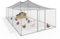 IDMarket - Voliere, 18 m², Gittergehege, 6 x 3 m, Hühnerstall für Kleintiere