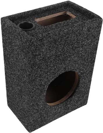 TOYANDONA Caisson de Haut-Parleur de Voiture Carré 5 Pouces Ultra-Fin, Enceinte en Bois Scellée Étanche, Caisson de Basses Optimisé pour Autoradio et Système Audio Automobile