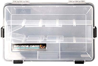 Savage Gear Lure Box 27.5x18x5cm wasserdichte Angelbox, Tacklebox, Köderbox, Anglerbox, Kunstköderbox, Boxen für Gummiköder, Wobbler, Angelköder