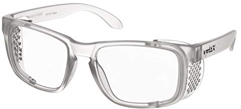 voltX 'CRYSTAL' Full Lens Magnified Reading Safety Glasses UKCA & CE EN166F certified (+1.5 Dioptre, Clear lens) -Anti fog coated UV400 lens