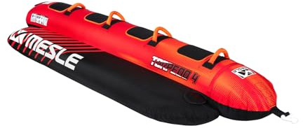 Mesle Bouée Tractée Banane Torpedo 2-4 Personnes, Gonflable Bouée Bateau & Jet Ski Nautique, Bouée Tractable Nautique pour Enfants & Adultes
