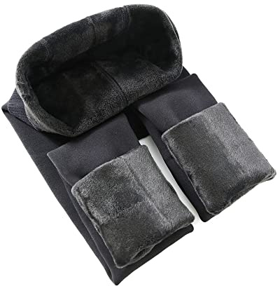 GUKOO Leggins Invierno con Suave y Confortable Forro Polar Mujer Leggings Invierno Termicos Cintura Alta Elástico para Talla única Leggings