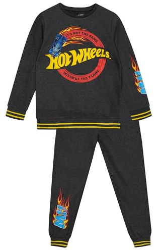 Hot Wheels Ensemble Sweatshirt et Joggers Ensemble sweat-shirt et pantalon de jogging pour garçons | Vêtements Enfants Garçon | Âges 3 à 13 ans