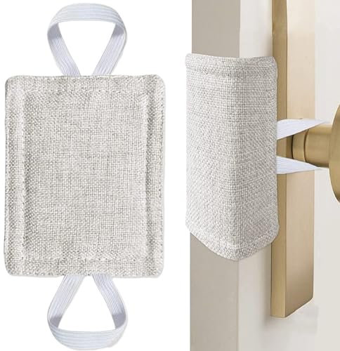 Door Silencer,Door Jammer,Quiet Door Closer Cushion,Door Slamming Silencer,Door Slam Preventer,Nursery Door Silencer,Bumper Safety Door Pads,Door Latch Cover for Noise Reducing Quiet Doors,4 x 3 in