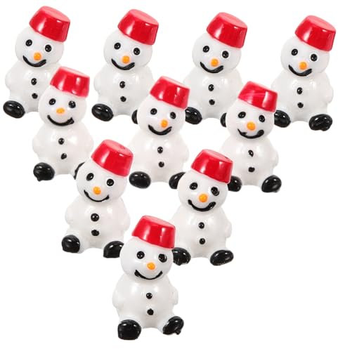 TEHAUX 10stücke Teiliges Mini Weihnachtsdeko Figuren Für -landschaften Schlüsselanhänger Und Kreative