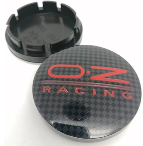 LDKH 4 Stück Nabendeckel für OZ Racing 56mm, Auto Nabenkappen, Langlebig Stabil Nabenabdeckung, Radnabenkappen Felgenschutzhülle Auto Zubehör,normal-C