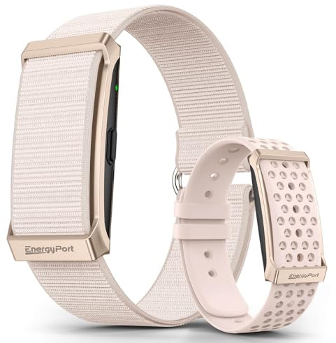 EnergyPort Smart Bracelet with Blood Oxygen/Blood Pressure Monitor, 60-Day Battery Health Fitness Tracker with 2 Bands,Lifetime Membership,Activity Tracking Heart Rate Sleep Monitor for Android iOS