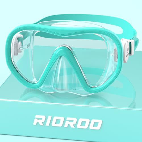 RIOROO Kids Snorkel Mask, 180° HD Panorama, Anti-Fog & Leak-Proof Floating Goggles, Suitable for Children Ages 4-16