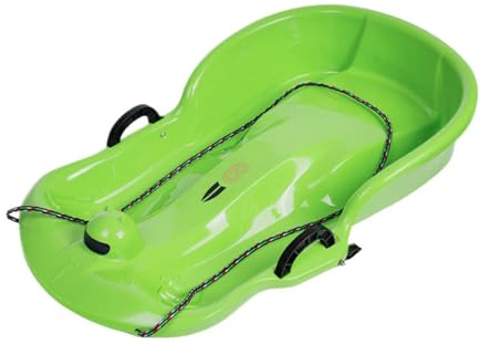 ICDKOYK Double Human Snow Sleds Sturdy Durable Construction Heavy Duty Snow Sledge Luge Sports Fun Toy With Pull Rope Included Steerable Sled Kids Child Toddlers Downhill
