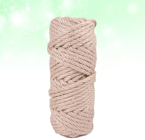 SHINEOFI Corda di Sisal da 10 Metri per Tiragraffi Gatti Resistente e Naturale, Accessori per Colonna Graffiatura e Arrampicata, per Ambienti Domestici