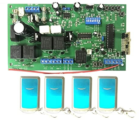 Motor Puerta Corredera, Abridor de puerta oscilante automático de 150kg, placa de circuito de operador de Motor, controlador de tarjeta electrónica for abridor de puerta Dual de 12VDC
