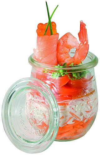 Assheuer + Pott 82316 Tarro de almacenamiento con tapa, mini, forma de tulipán, 220 ml