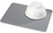 iDesign tapis égouttoir, grand égouttoir à vaisselle en silicone, tapis égouttoir vaisselle rainuré pour séchage des couverts et assiettes, gris