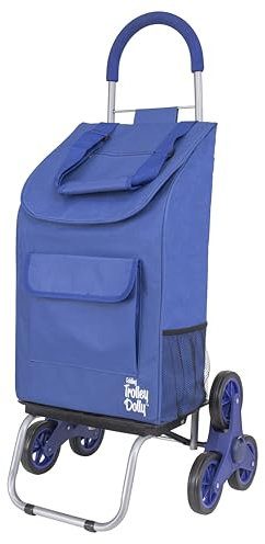 dbest products Carrito para Subir escaleras, Carrito Plegable Azul para apartamento