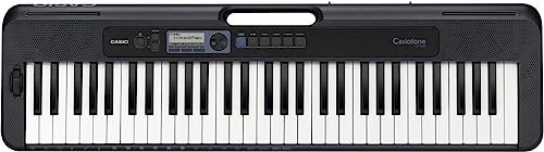 Casio Casiotone CT-S300 Keyboard mit 61 anschlagdynamischen Tasten, 400 Sounds & 77 Begleitrhythmen, schwarz