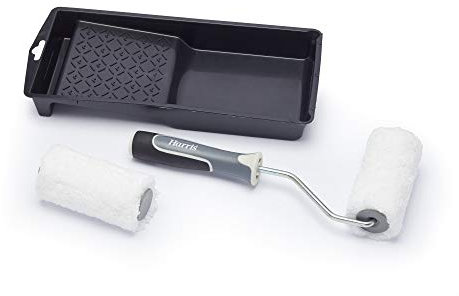 Harris Ultimate Walls & Ceilings Medium Pile Roller Set | Tray, 4 Frame, 2 x Medium Pile Roller Sleeves | 4
