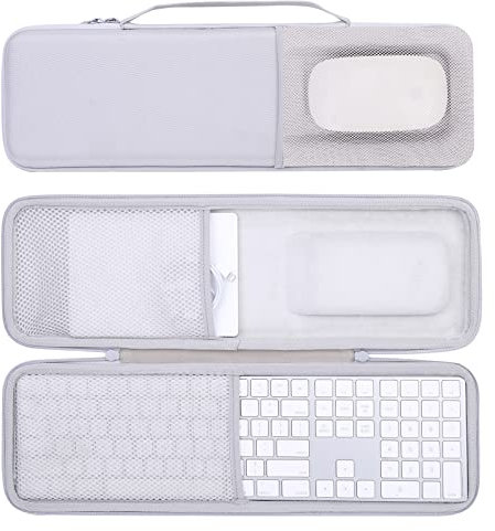 co2CREA Keyboard and Mouse Combo Travel Case for Apple Magic Keyboard with Numeric Keypad and Magic Mouse 2/1, Case only