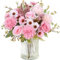 MEIVINES Künstliche Blumen Kunstblumen Wie Echt Künstlich Blumenstrauß 2 Bündel Seide Kunstrosen Blumenstrauß Künstlich Seidenblumen Rosa Blumen für Hochzeit Partei Heim Küche Dekor
