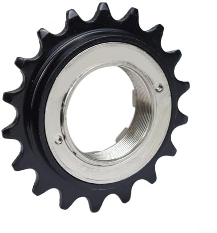 Rueda libre de acero inoxidable 18T para bicicletas de una sola velocidad roscada de 1 375 pulgadas, se adapta a buje trasero 1/2 x 1/8 cadena