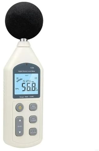 Decibelmätare, 30-130dB Decibelmätare SPL-testare Bakgrundsbelyst skärm Handhållen brusmätare