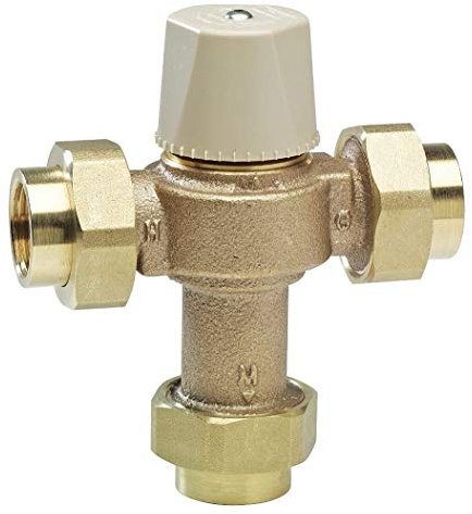 Watts - LFMMV-M1-UT - 3/4 Union Inlet Type Thermostatic Mixing Valve,No Lead Copper Silicon Alloy, 13 gpm