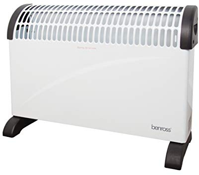 Benross 40770 2 Kilowatt Convector Heater/Adjustable Thermostat / 3 Heat Settings/Portable Carry Handle / 56 x 38 x 13cm