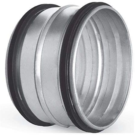 Raccord de tuyau spiralé, joint à double lèvre, raccord galvanisé, diamètre : 160 mm