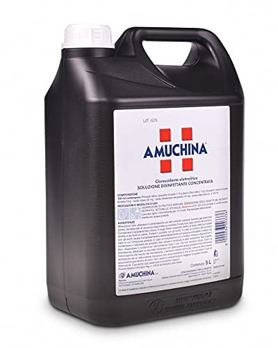 AMUCHINA Soluzione Disinfettante Concentrata, Nero, 5 L