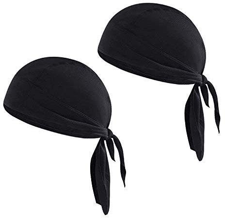 Bandana de sport - Séchage rapide - Protection anti-UV - Pour homme et femme - Chapeau de pirate - Bandeau de biker - Pour vélo, moto