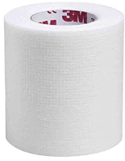 3M Transpore White, Perforiertes chirurgisches Pflaster mit Rayon- und Polyesterrücken, zart, bidirektional einreißbar, hypoallergen, atmungsaktiv, Größe 51 mm x 9,14 m, Packung mit 6 Rollen