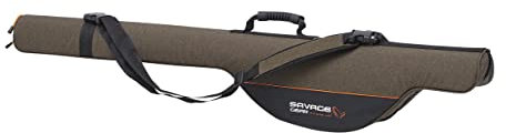 Savage Gear Twin RodTasche - Robuste Rutentransporttasche für Angler, gepolsterte Trennwand, Abnehmbarer Schultergurt, ideal für Süß- und Salzwasserruten, Fixed Spool- und Baitcaster-Ruten 120 cm