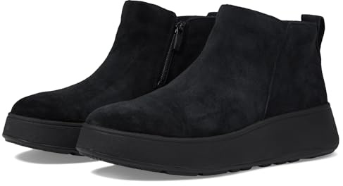 Fitflop F-MODE SUEDE FLATFORM ZIP ANKLE BOOTS