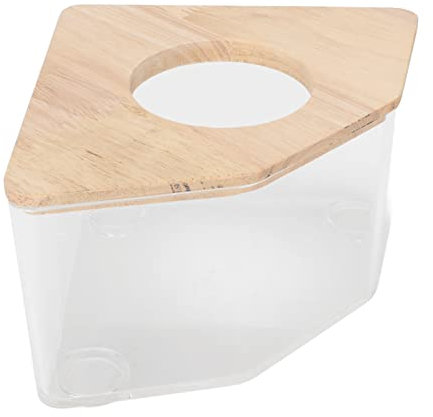 gernie Hamster-Sandbadbehälter, Kleintier-Sandbadbox, Acryl-Sandbad-Duschraum und Grabsandbehälter, Hamsterbad für Zwerghamster, Rennmäuse und Kleintiere