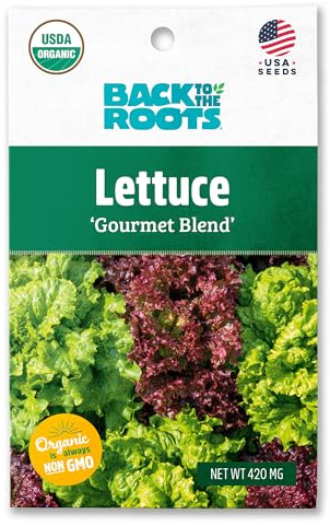 Back to The Roots 100% Organic Seed Packet - Lettuce 'Gourmet Blend' 420mg